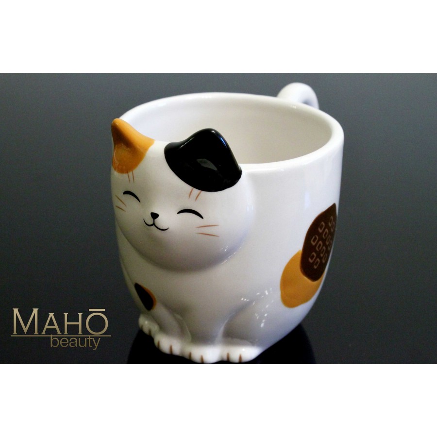 Neko Cat Looking Mirror Animal Ceramic Mug Cup Coffee Tea Cute Kawaii Gift 