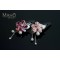 Chirimen crepe flower Japanese Kimono Pattern Hair clip pink