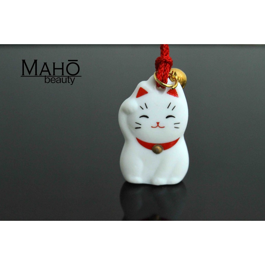 Cartoon Japan Lucky Cat Keychain Maneki Neko Trinkets Car Bag Pendant Key R Y1 