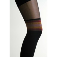 Print-Tattoo Stockings with nude top