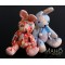 Japanese kimono Chirimen crepe Rabbit – Usagi: Adorable design toy Sky Blue