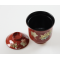 Echizen lacquerware Japanese cup bowl with cover: Maple and Sakura