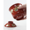 Echizen lacquerware Japanese cup bowl with cover: Maple and Sakura