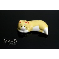 Japanese Maneki neko porcelain Chopstick Rest cat Tiger Tora Ginger Tabby