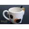 Adorable Japanese style coffee/tea cup mug Maneki neko fortune cat tri-color