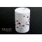 Decorative Made in Japan steel tea can Caddy Plum and nightingale White 150g 梅とうぐいす	