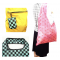 Japanese Reusable Shopping Totte Bag Triangles Uroko Yellow