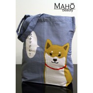 A4 Japanese Reusable Shopping Totte Bag wasabi Shibata san blue
