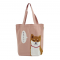 A4 Japanese Reusable Shopping Totte Bag wasabi Shibata san pink
