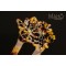 Luxurious JAPANESE hair accessory – ornamental KANZASHI HAIRPIN:  tortoiseshell decorative butterfly 