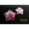 Adorable JAPANESE kimono crepe hair gum “Pink/White Cherry Sakura