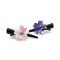 Cute JAPANESE kimono crepe hair clip “Purple Sakura” 