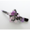 Glamorous kimono pattern JAPANESE hair clip "Sakura" Purple 紫