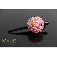 JAPANESE hair clip: Glamorous kimono pattern flower „Pink Dahlia“