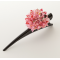 JAPANESE hair clip: Glamorous kimono pattern flower „Pink Dahlia“