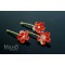 Cherry flower Japanese Kimono Pattern Hair pin Sakura red