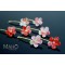 Cherry flower Japanese Kimono Pattern Hair pin Sakura red