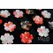 Cherry flower Japanese Kimono Pattern Hair clip red