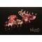 Modern series. Glamorous kimono pattern clip Purple