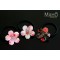 Adorable JAPANESE kimono crepe hair gum “White Sakura” 