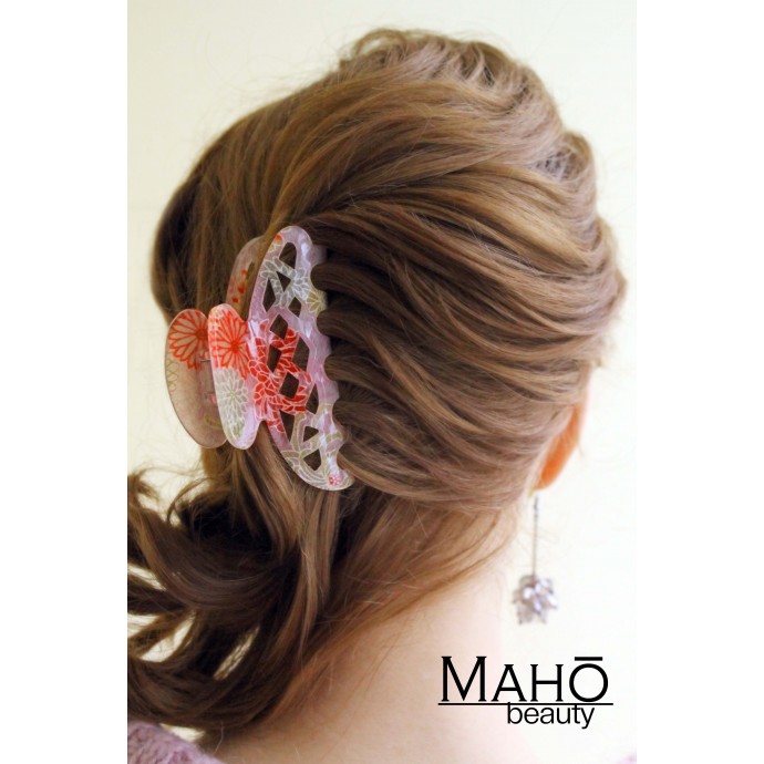 Tradition’s inspired modern series. Glamorous kimono pattern clip