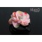 Charming Japanese Kimono Pattern Rose Hair clip Pink