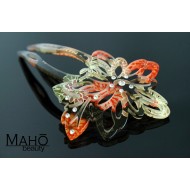 JAPANESE hair accessory – ornamental KANZASHI HAIRPIN:  Glamurous cherry blossoms