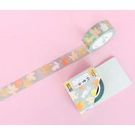 Maple and Rabbits Washi Masking Tape Craft Sticker Momiji Usagi 7m