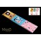 Cute Japanese style Memo Pads Set of 3: Kokeshi dolls