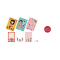 Cute Japanese style Memo Pads Set of 3: Kokeshi dolls