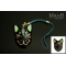 FOX Cat Japanese  mask  ⛩ Fushimi Inari ⛩ Lucky fortune mascot charm 抹茶 Matcha