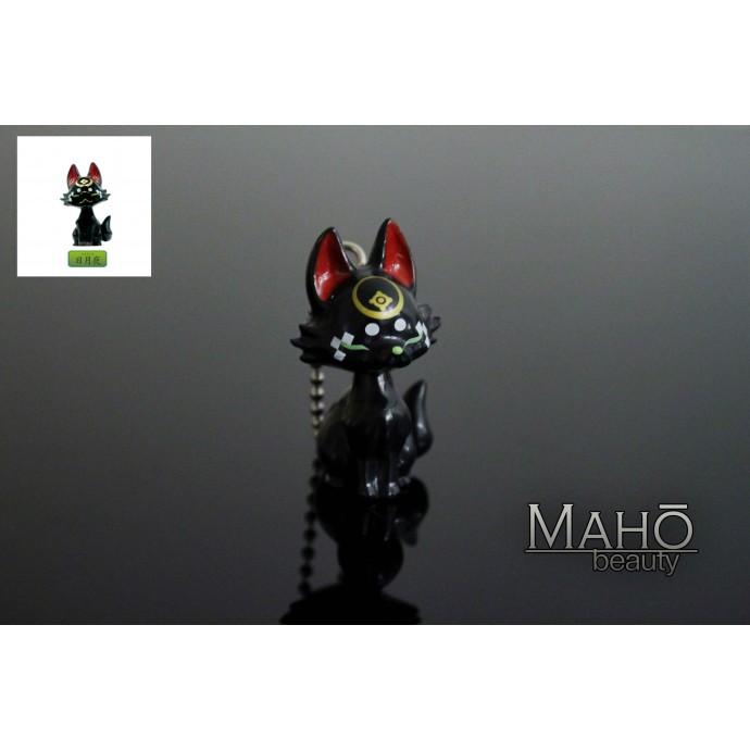 FOX Japanese KITSUNE spirit ⛩ Fushimi Inari ⛩ Lucky fortune mascot charm BLACK