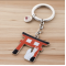 Cute Japanese charm Kitsune Fox - metal key ring holder Shinto Torii 鳥居