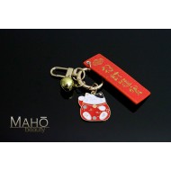 Japanese style Mascot Charm Keychain Maneki Neko Cat talisman