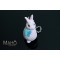 Bunny Japanese Netsuke Cell Phone Charm usagi rabbit butterfly