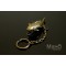 Japanese Iron Mascot Charm Keychain KOI golden carp fish 鯉 金