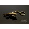 Japanese Iron Mascot Charm Keychain KOI golden carp fish 鯉 金