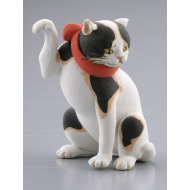 Cat Japanese mini Ukiyoe statue figure Utagawa print replica Kuniyoshi 猫も食わぬ
