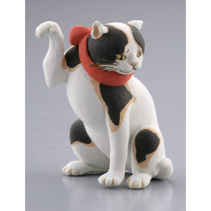 Cat Japanese mini Ukiyoe statue figure Utagawa print replica Kuniyoshi 猫も食わぬ
