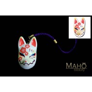 FOX Japanese KITSUNE mask  ⛩ Fushimi Inari ⛩ Lucky fortune mascot charm Ume