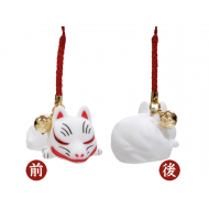 FOX Japanese KITSUNE ⛩ Fushimi Inari ⛩ Lucky fortune mascot keychain charm