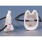 Beautiful Fushimi Inari Fox JAPANESE hair band gum Kitsune white