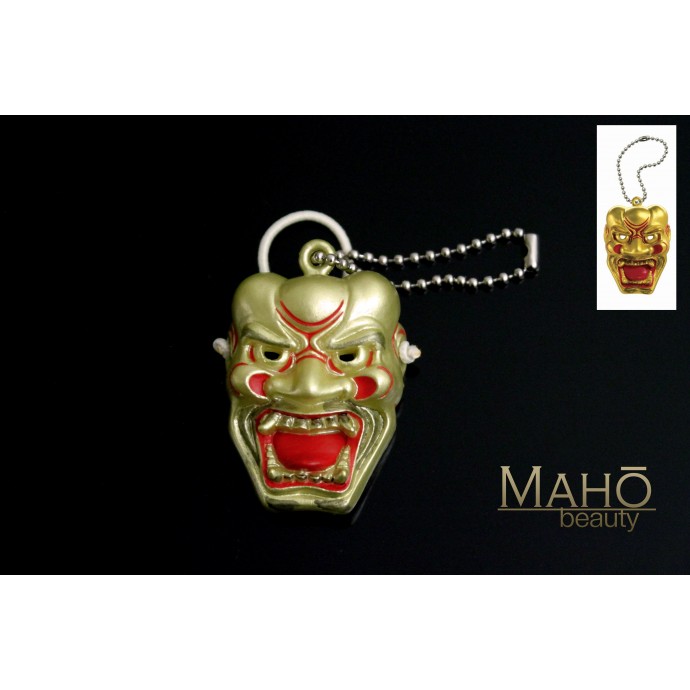 Japanese Noh Theatre mask mascot charm Shishi-guchi lion spirit 鬼神