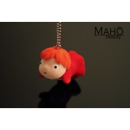 Adorable Ghibli Ponyo goldfish Charm Doll Cell Phone Strap Keychain 