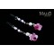 Charming Japanese style purple Cherry blossom mobile phone charm accessory 