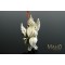 Angel Japanese netsuke strap  ⛩ mascot charm KARYŌBINGA 迦陵頻伽 white