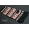 Japanese longer style TABI SOCKS 22 – 25 cm Squares and Flowers Brown