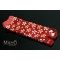 Japanese style Tabi socks: cute usagi rabbits うさぎ Red 桜兎