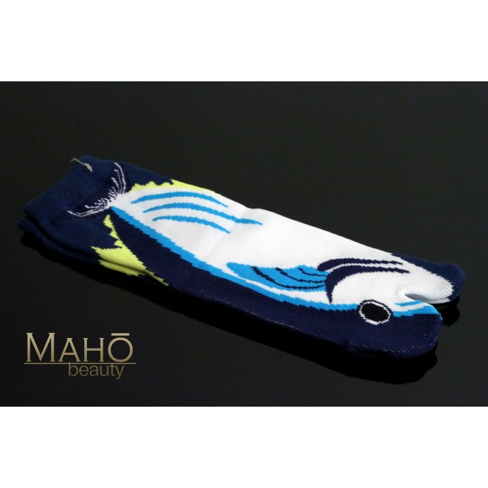 Cool Japanese style Tabi socks: Whale 22-25 cm マグロ Tuna fish
