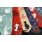Cute warm MADE IN JAPAN TABI SOCKS: Dog Shiba Inu  22 – 25 cm stripes